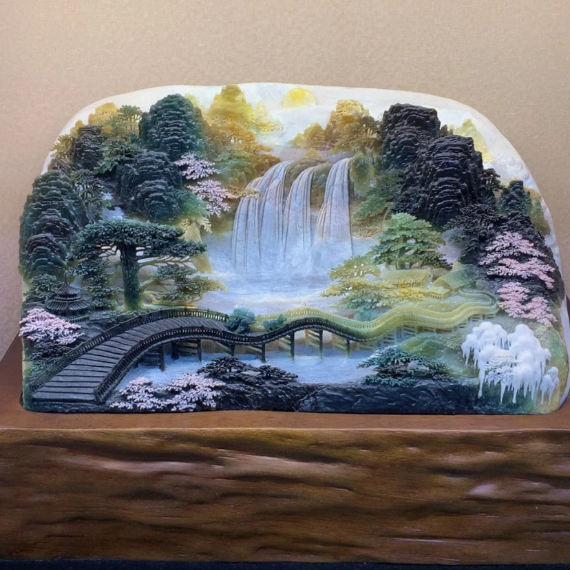 【闪购商品】未镶嵌蛇纹石玉摆件覆膜