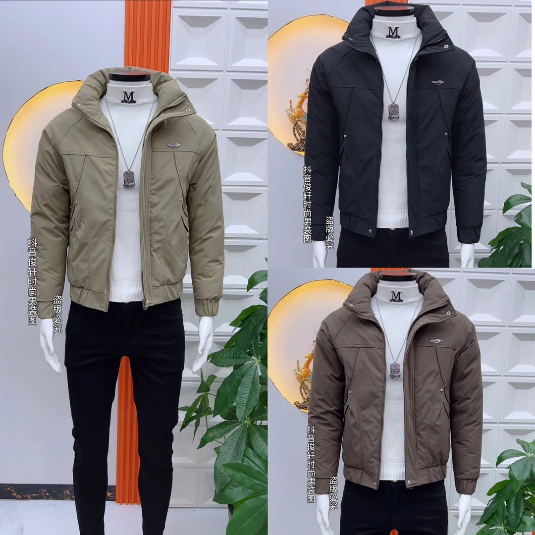 时尚潮流棉服外套冬季新款高端轻奢韩版立领修身百搭绅士品质棉衣