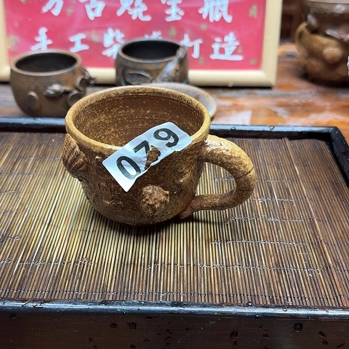 纯手工制作粗陶茶具