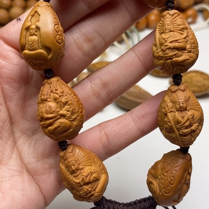 橄榄核吊坠无相万佛