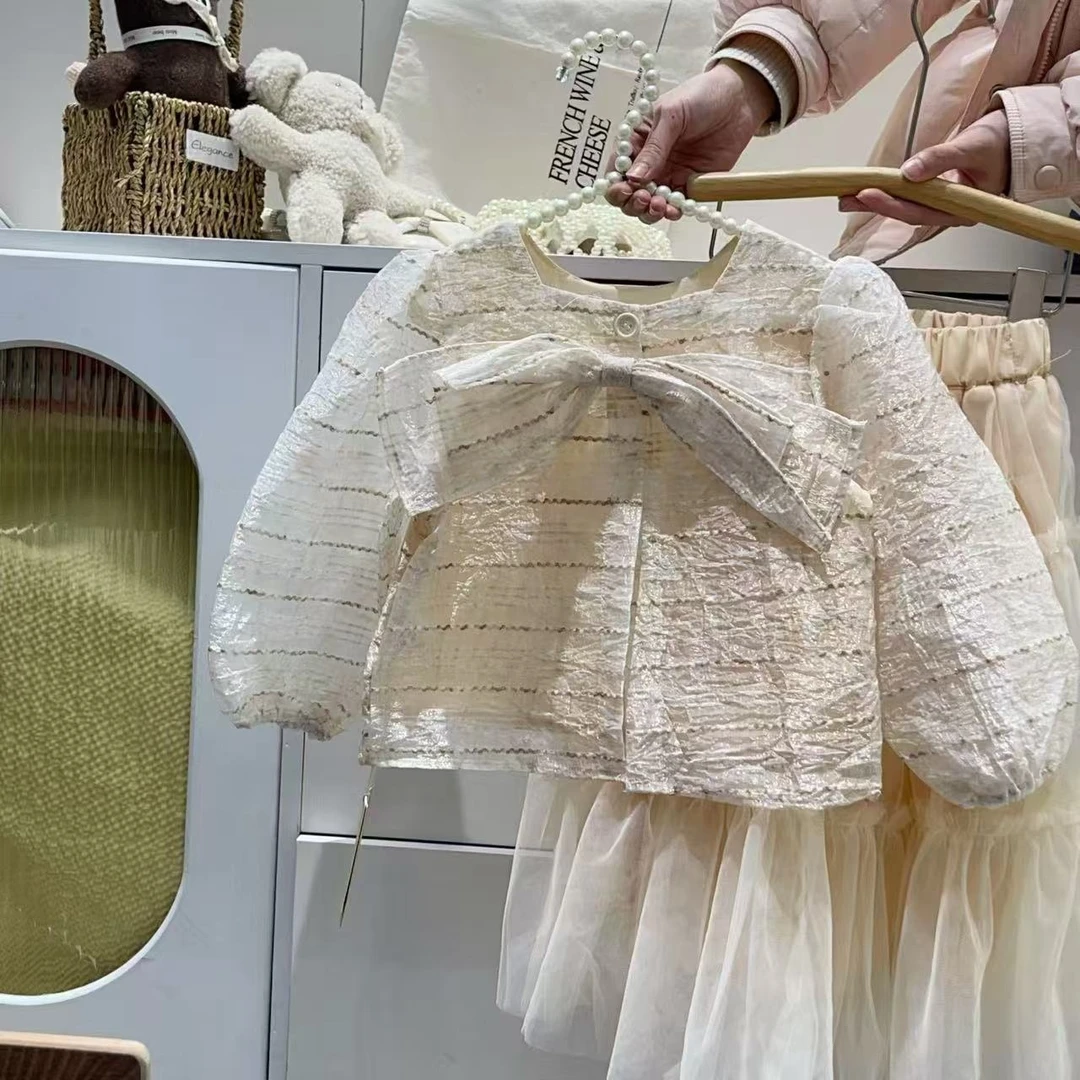 女童2025夏季新款洋气蛋糕裙两件套B0782
