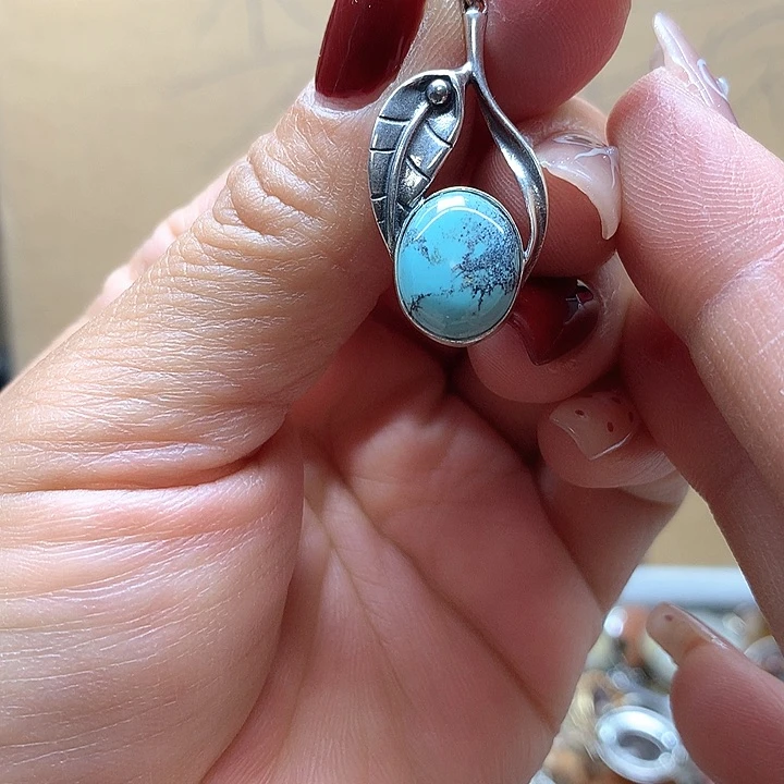 水晶水晶吊坠银S925镶嵌