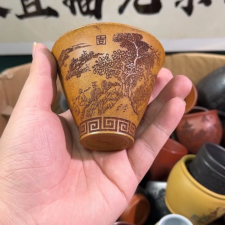 茶杯紫砂全手工紫砂主人杯