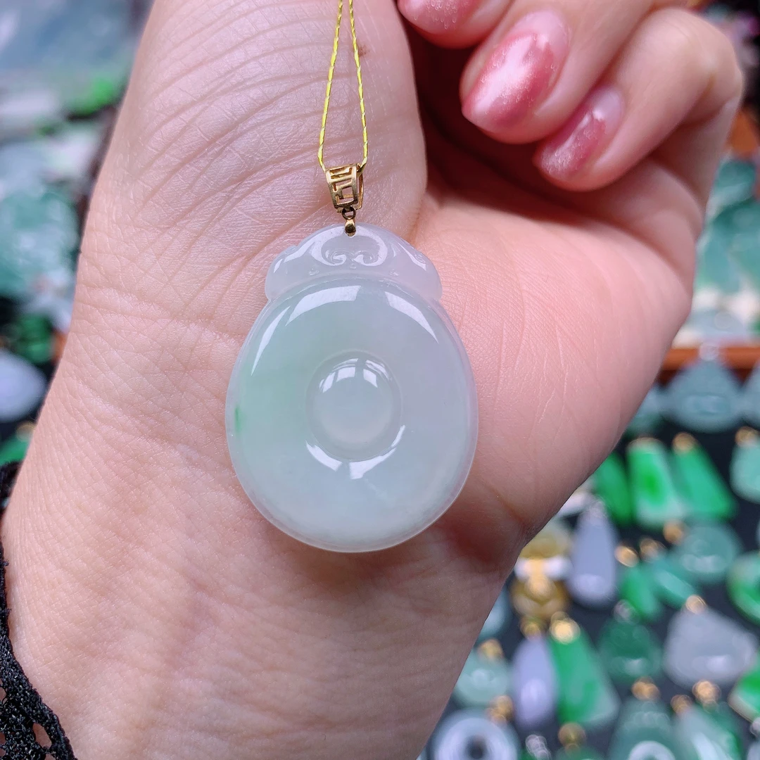 缅甸天然A货翡翠，冰润福贝 编号29/1226尺28.7-22.3-3.7