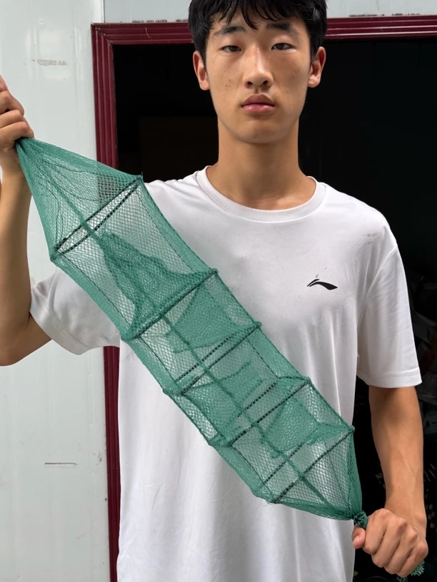 加厚折叠多门设计黄鳝泥鳅龙虾户外专用地笼网稻田小3门小4门绑好