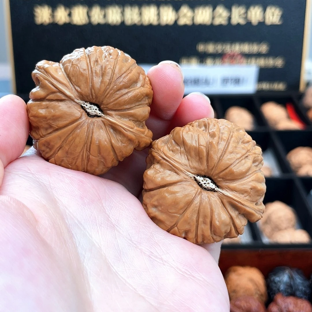 把件文玩核桃2025就这一对磨盘瓜不必多说看品相42A1