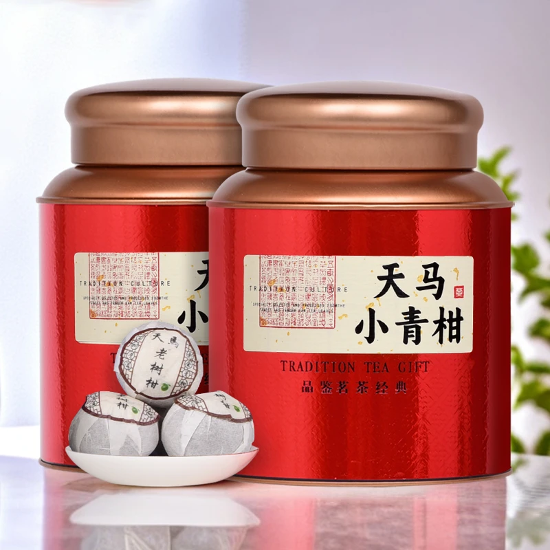 正宗新会小青柑普洱茶熟茶浓香型桔普陈皮柑普茶叶礼盒装罐装送礼