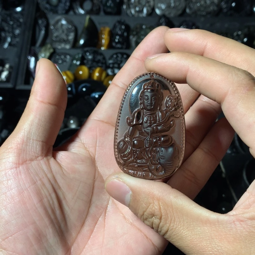 【闪购商品】黑曜岩珠宝奇石未镶嵌笑*