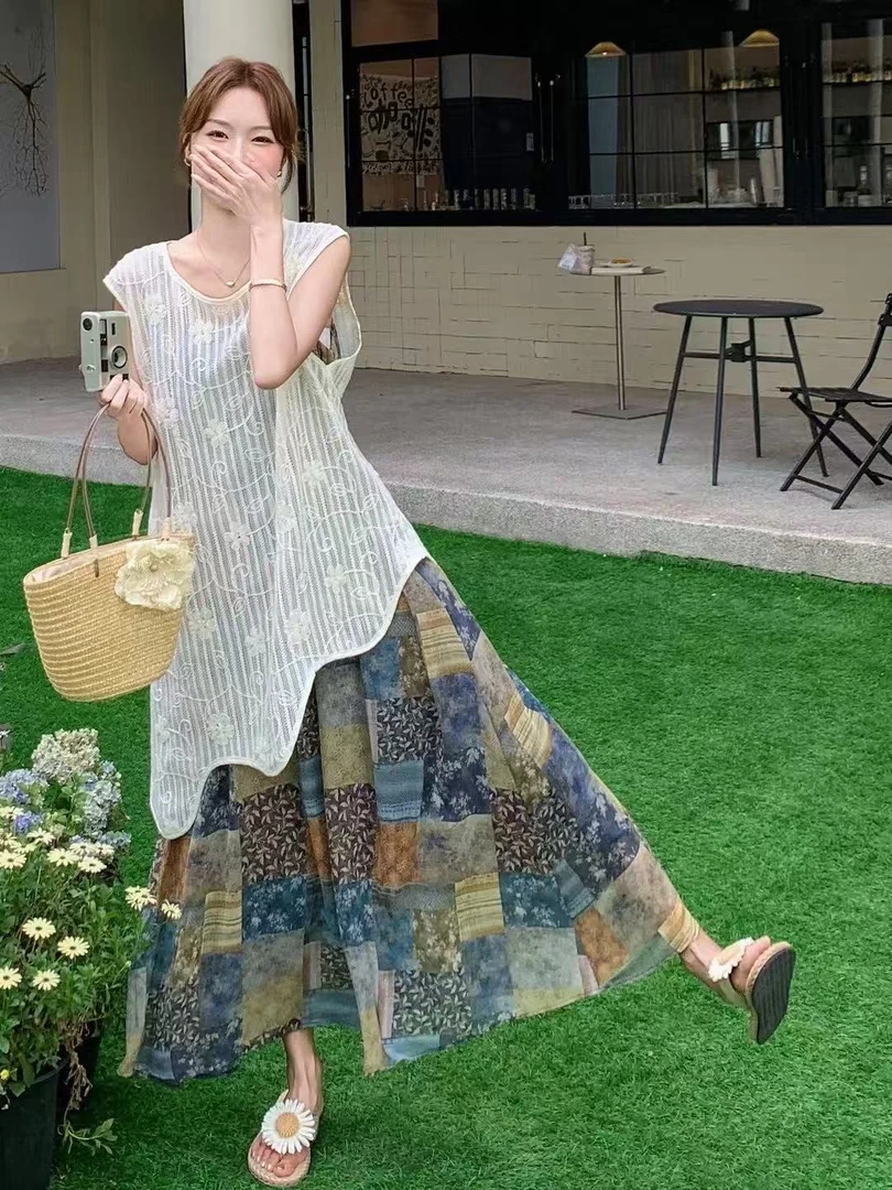 单件人丝乔琪半裙 夏季半身裙