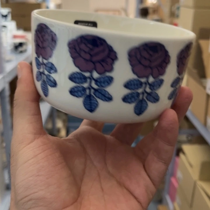 marimekko紫玫瑰500ml碗