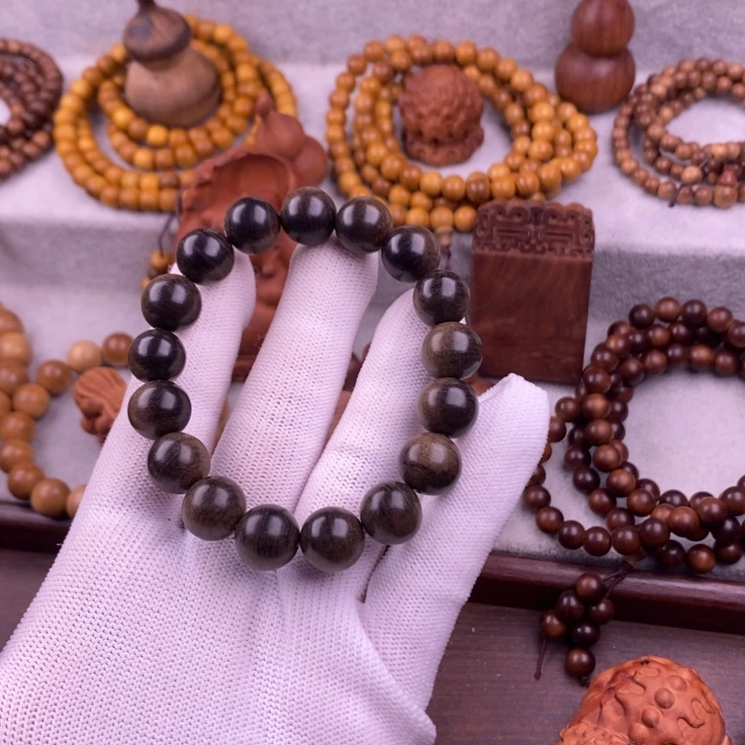 1***1檀香木手串/手链1.2钢印老料奶香沉水正区老山檀