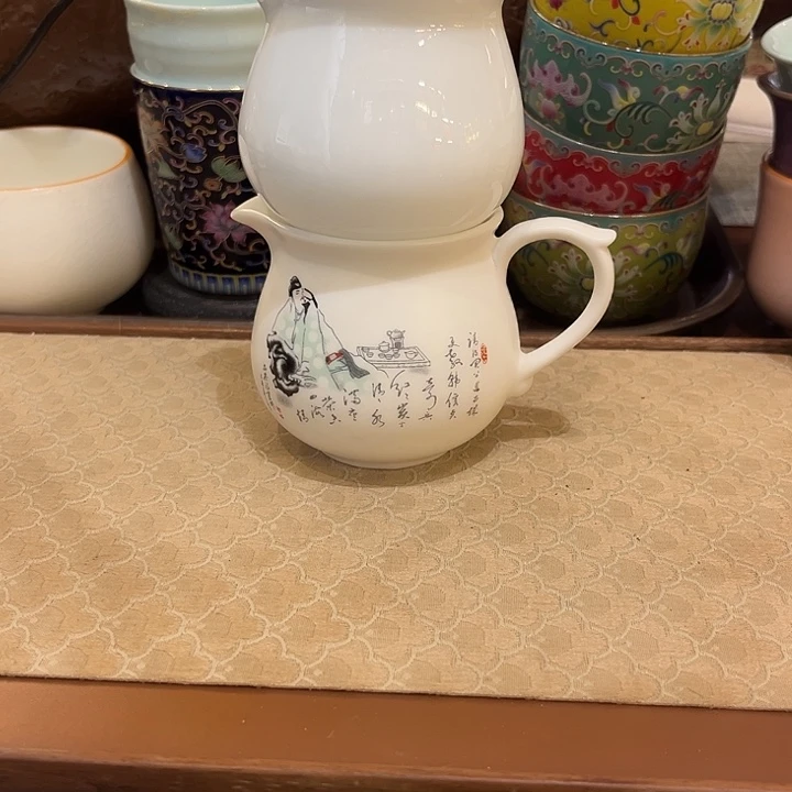 瓷片陶瓷公杯微瑕2个