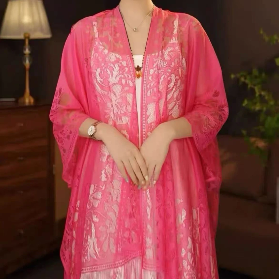 网纱披肩外套唐汉布依新款 H