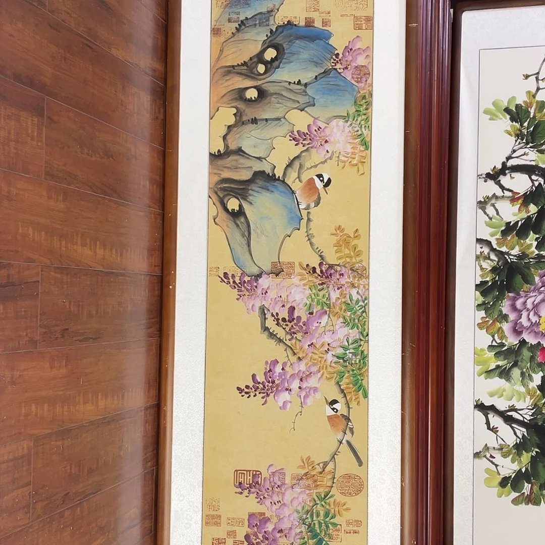 国画带框尺寸48*163厘米