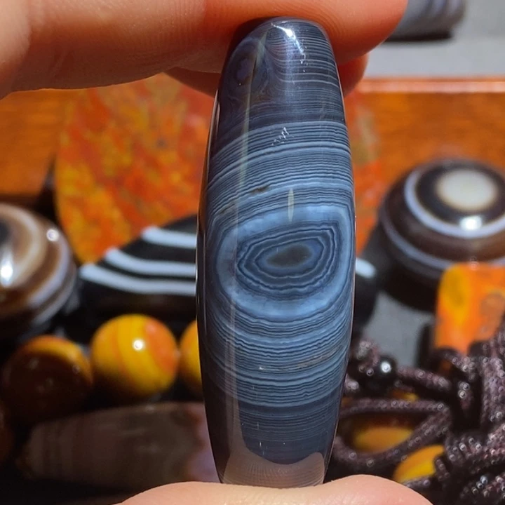 玛瑙/玉髓钛钢颈饰