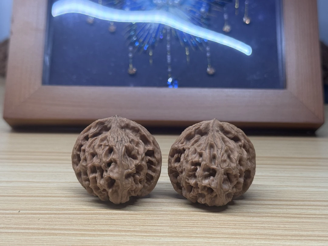 苹果园文玩核桃(边35mm高35mm)