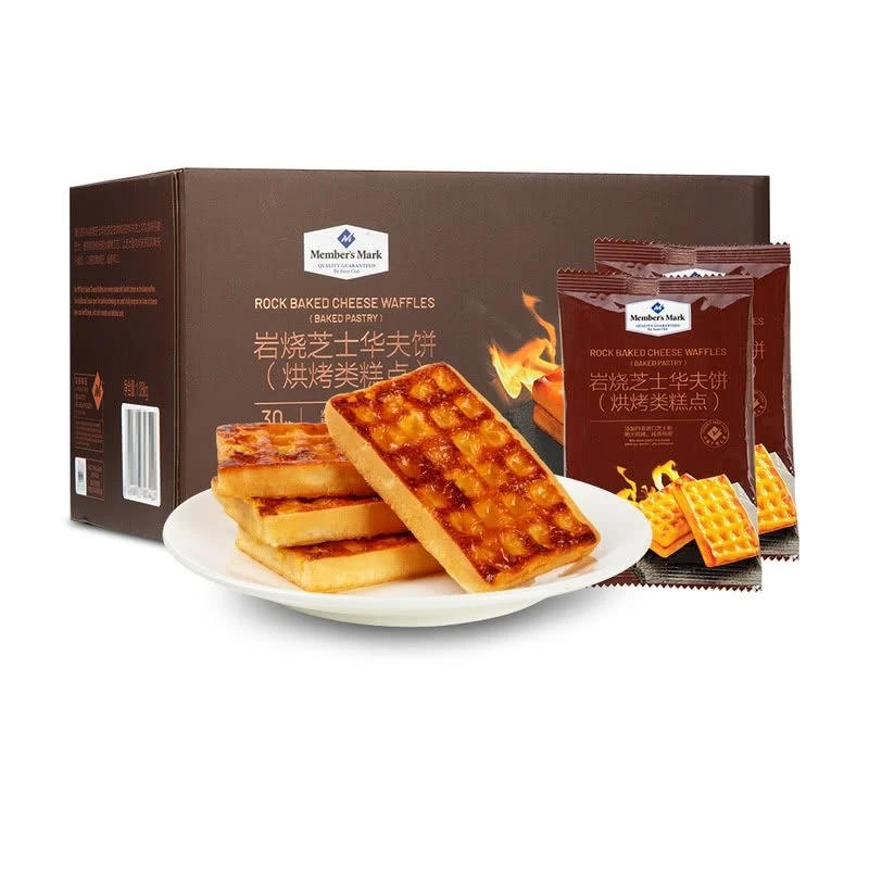 「MembersMark山姆」岩烧芝士起司华夫饼(烘烤糕点)1.08kg