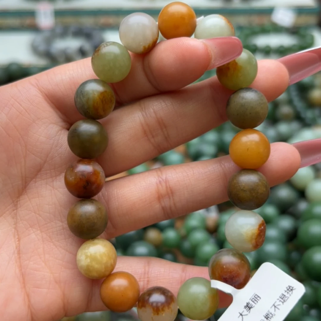 和田玉手串1227d拍一发一