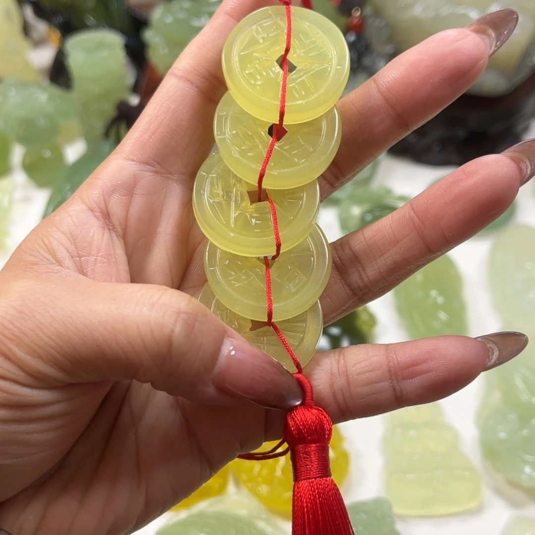 霸***露蛇纹石玉未镶嵌颈饰