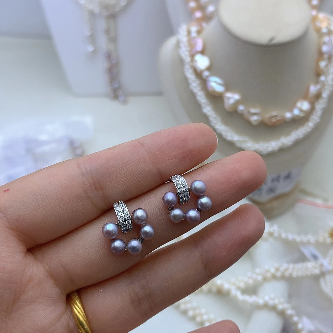 颈饰淡水珍珠合金