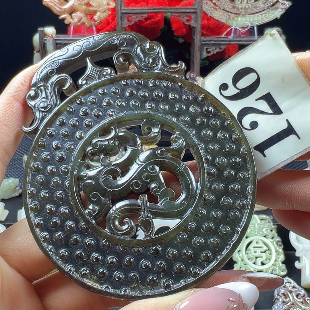 和田玉未镶嵌挂件