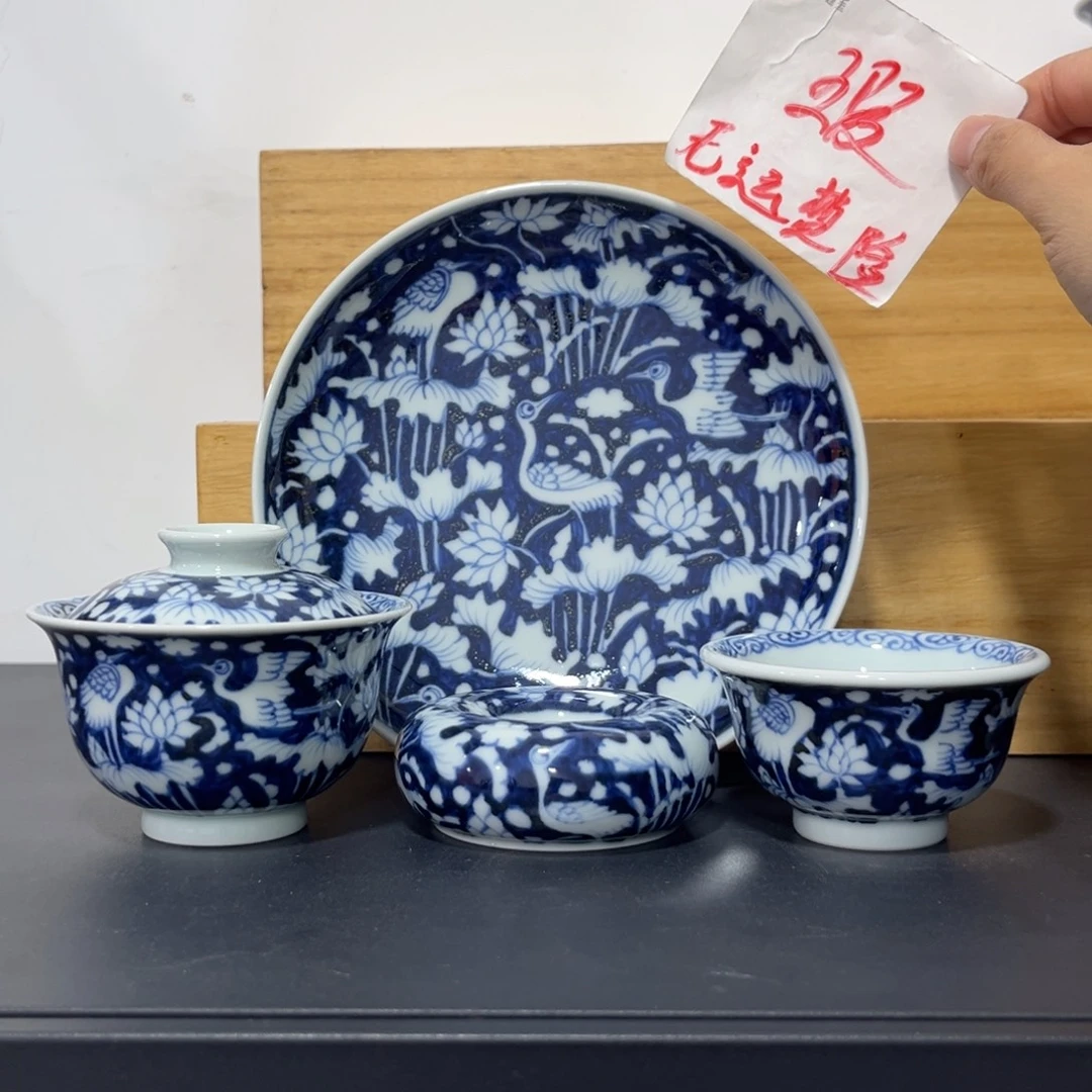 青花仿元一鹭连科