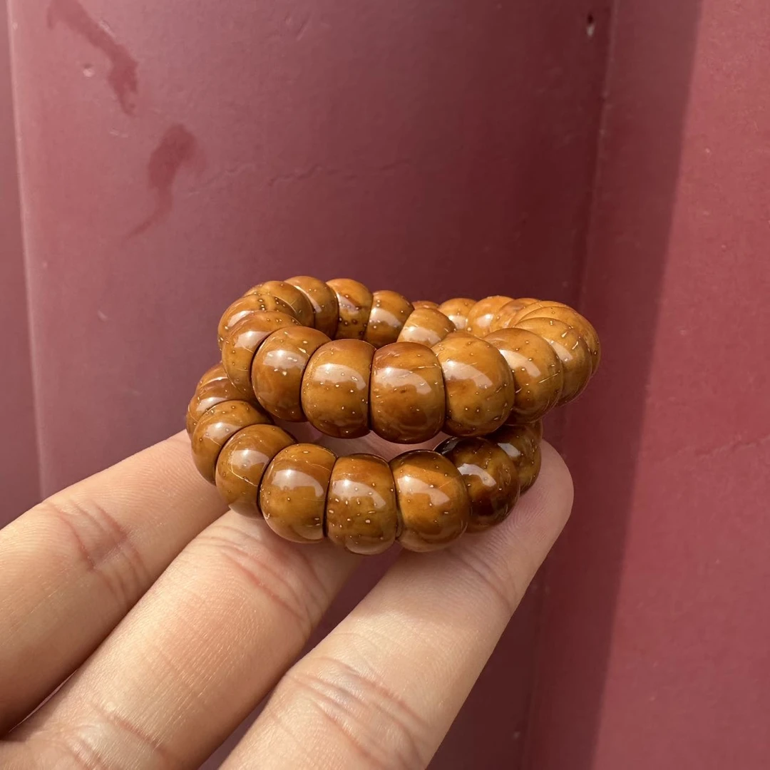 【老胡严选】17 G63020-紫金鼠黄金甲饭碗大肠手串-尺寸11mm+-