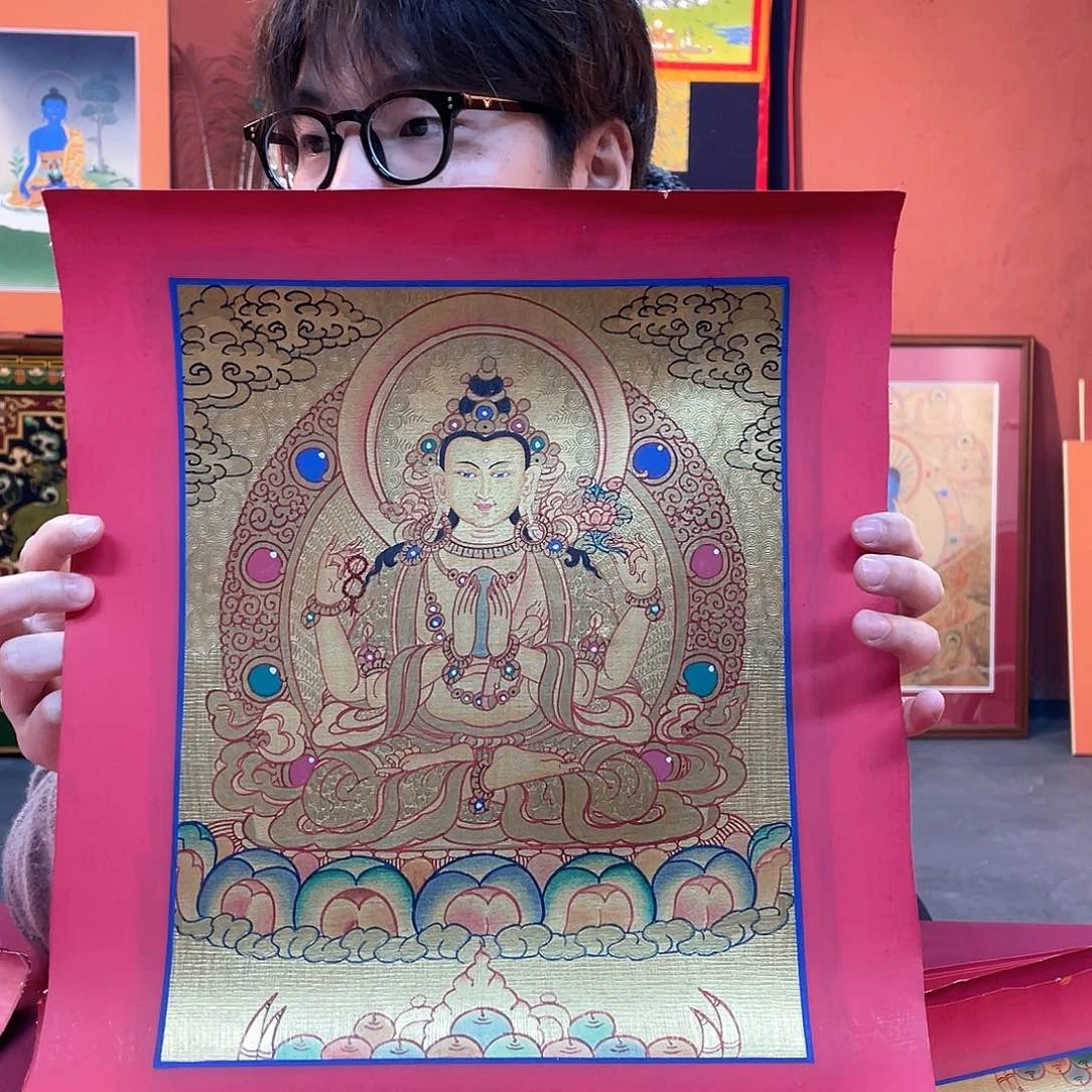 装裱画24×30四臂纯手绘