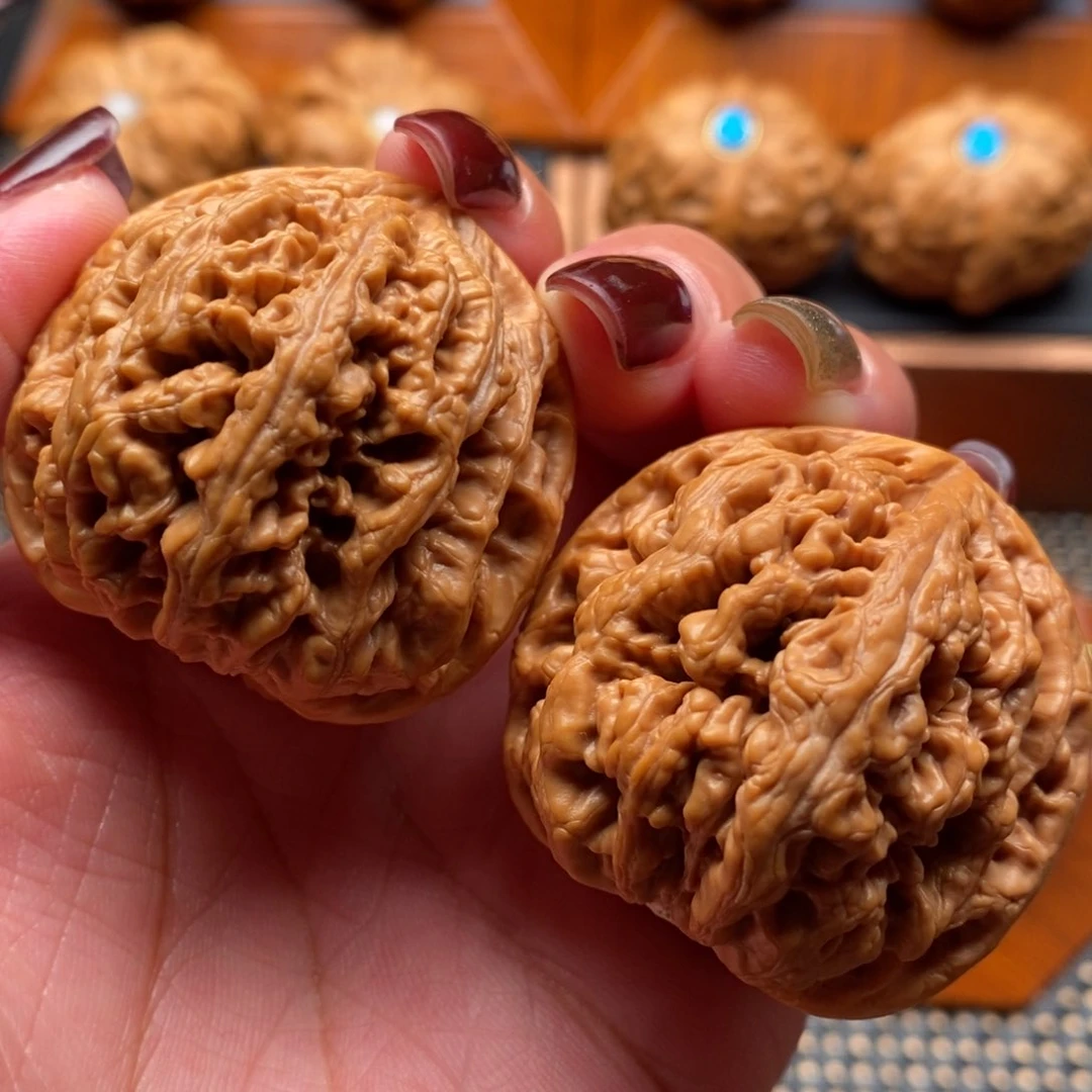 文玩核桃把件41尺寸粗筋