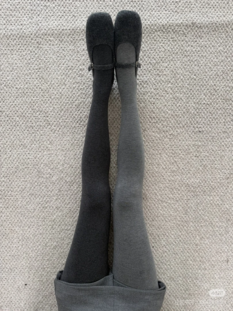 裤袜厚款冬季女打底裤通勤风春秋秋冬黑色高腰显瘦