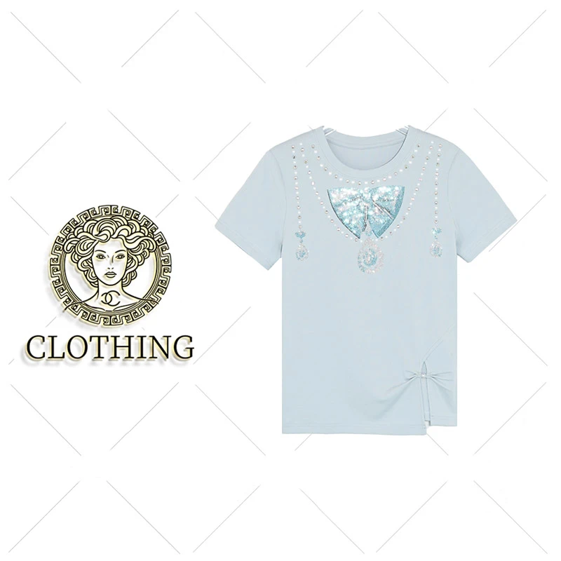 【CLOTHING/原创设计】A79307新款洋气百搭休闲短袖20