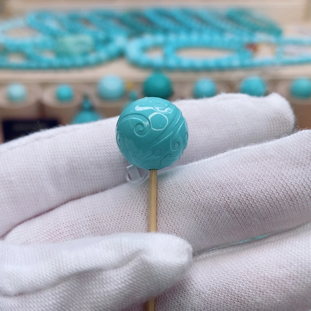 绿松石未镶嵌珠宝奇石15.5mm