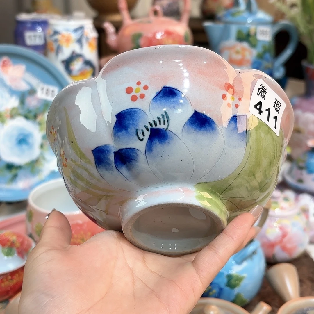 景德镇手绘高温釉下彩陶瓷茶具