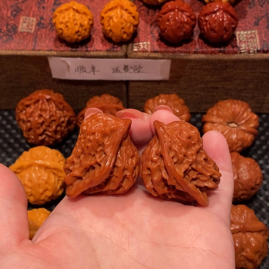 文玩核桃把件盘山小鸟 精品785