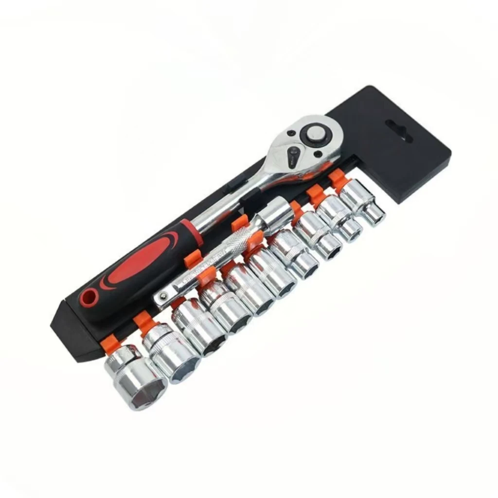 棘轮扳手套装套筒小型工具省力快速适用五金安装汽车摩托车维修