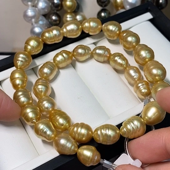 银S925镶嵌海水珍珠颈饰10-12708