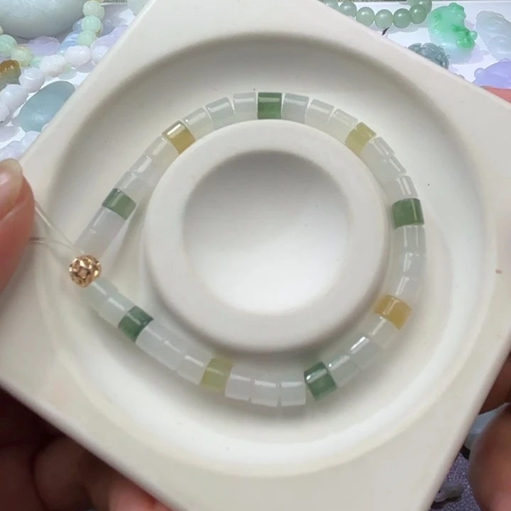 翡翠未镶嵌颈饰天然缅甸翡翠A货手串
