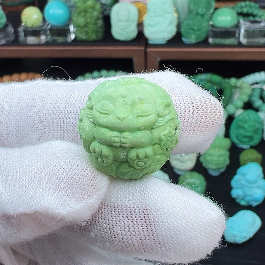 绿松石未镶嵌绿松石主播璐璐