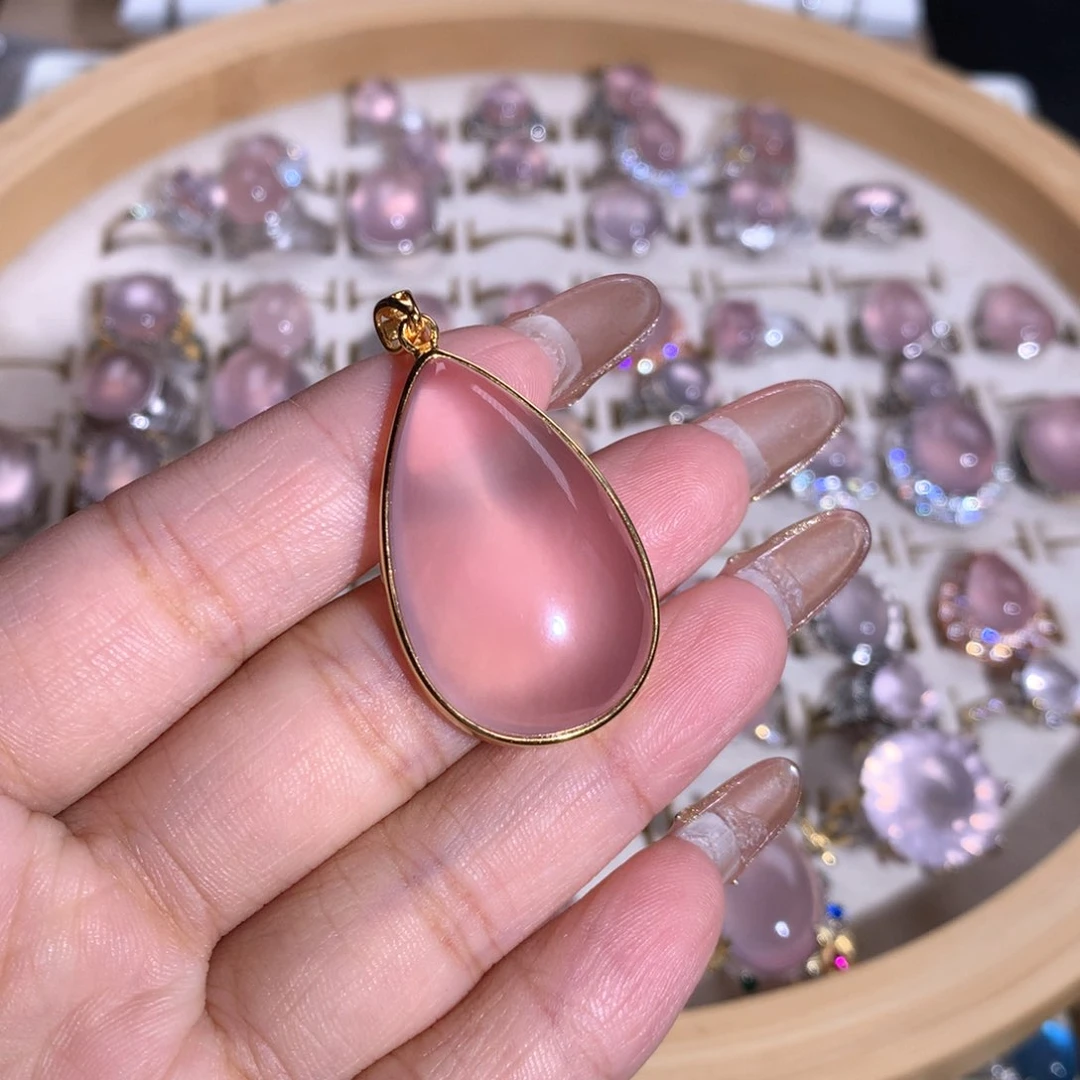 【闪购商品】水晶戒指银S925镶嵌静***J戒指