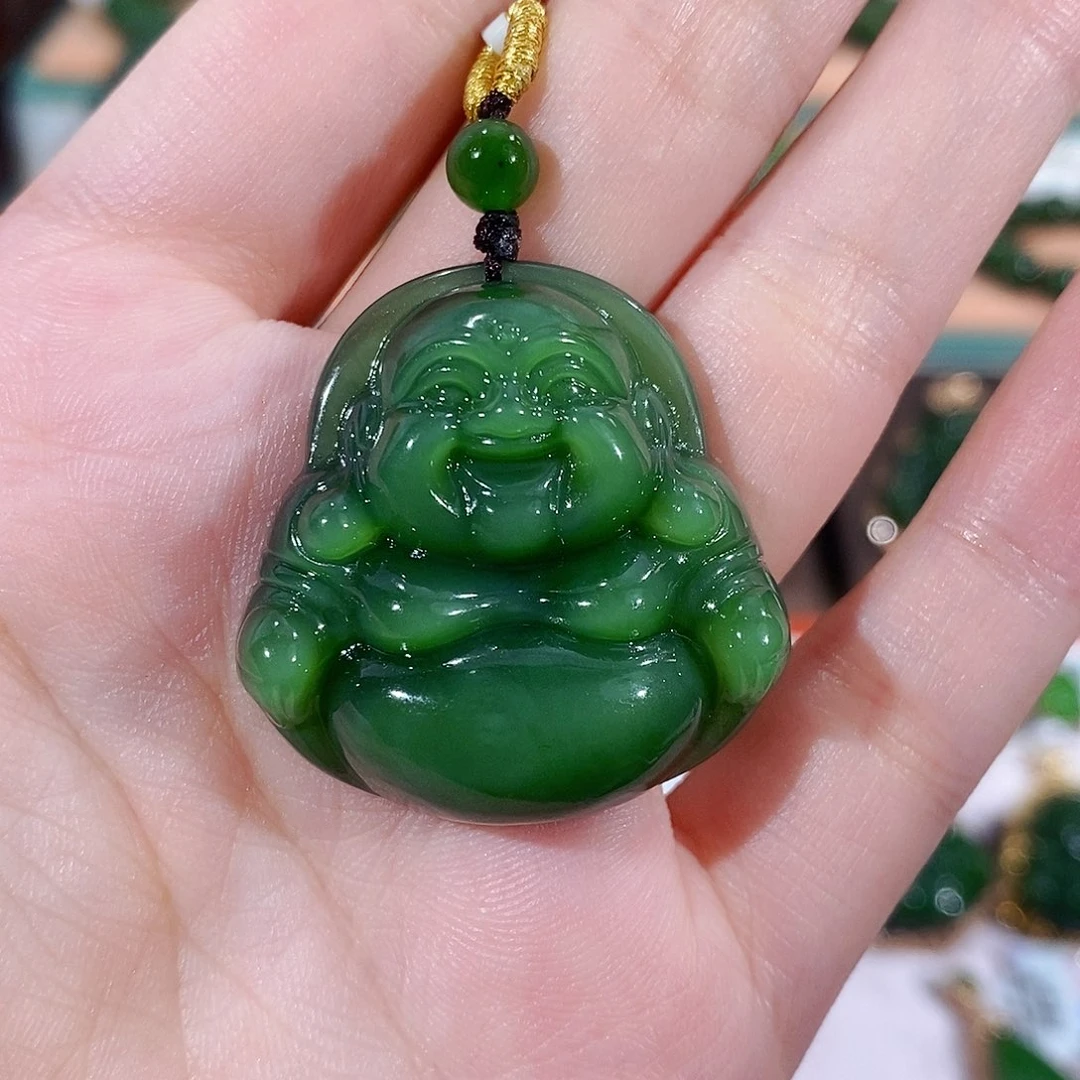 和田玉（碧玉）未镶嵌颈饰用****7
