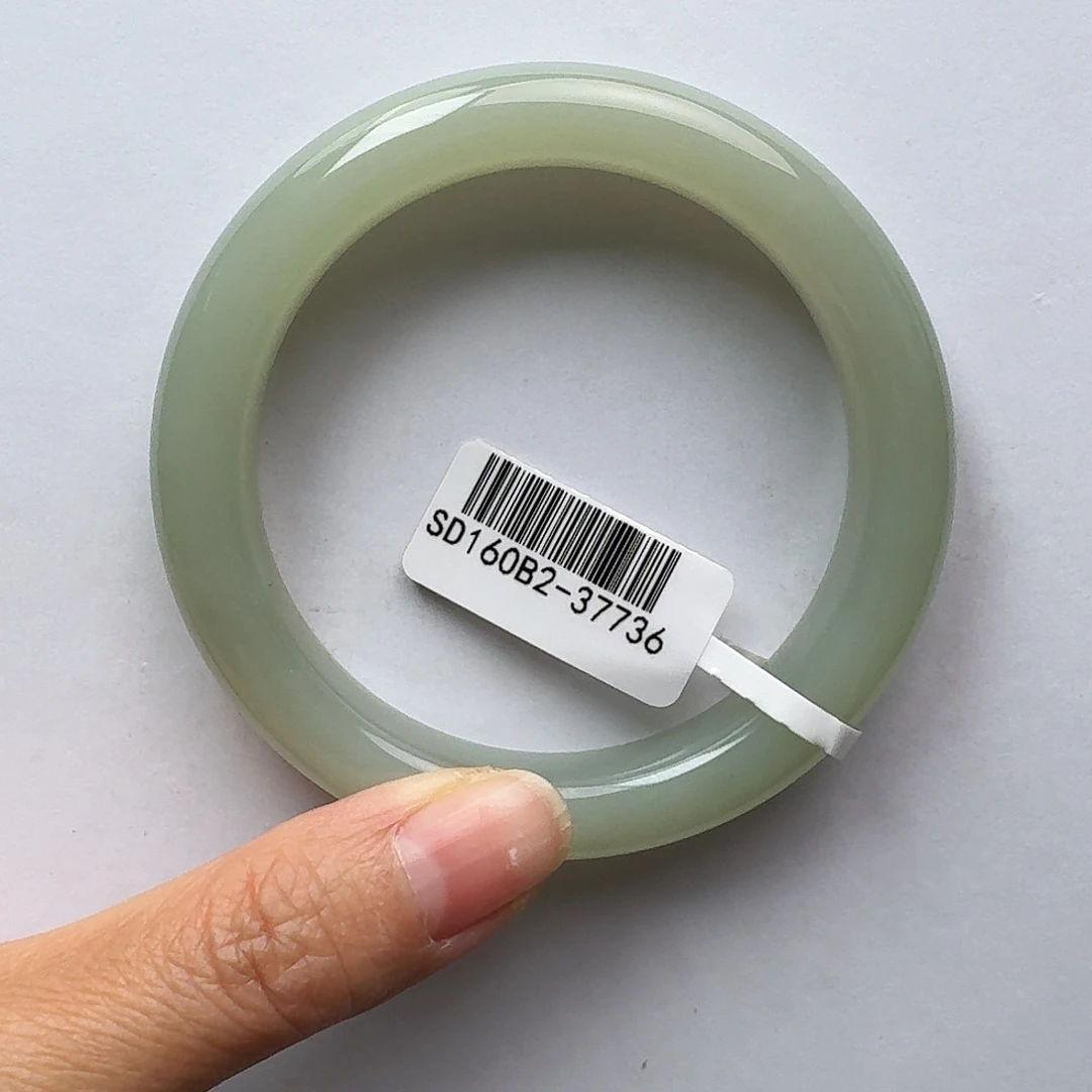 和田玉未镶嵌手镯56且末蓝