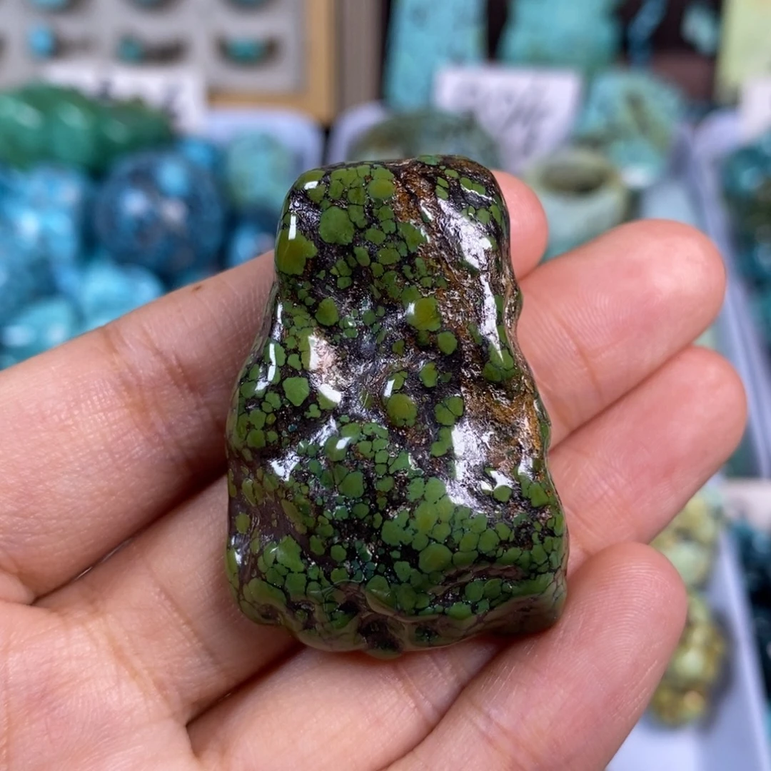 绿松石未镶嵌颈饰