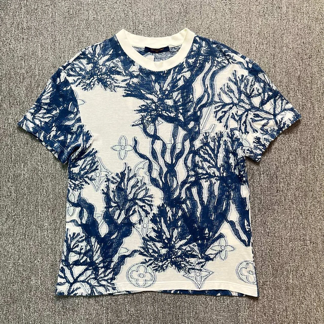 99新 LouisVuitton/路易威登 SS23珊瑚针织短袖/S码/存放/12060
