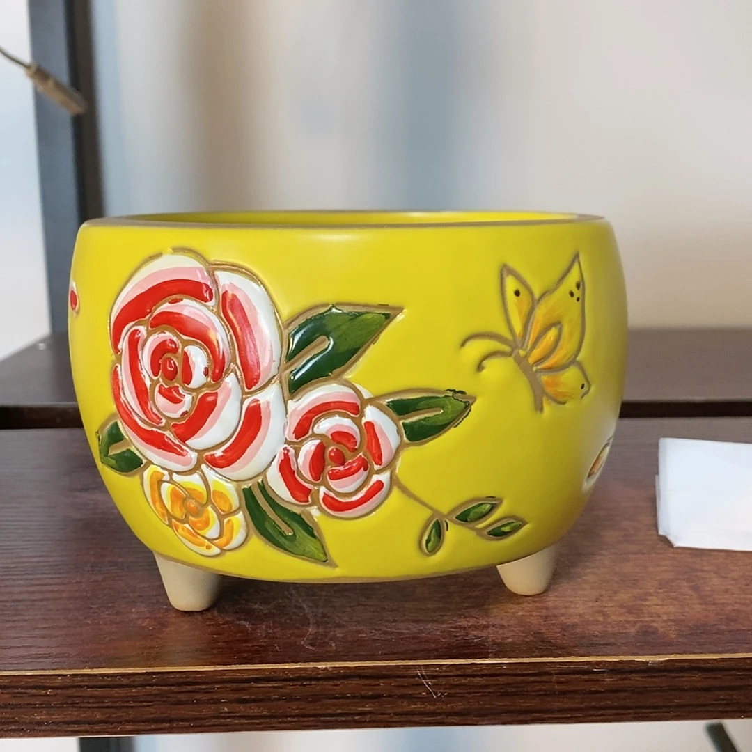 红陶韩式多肉植物花盆