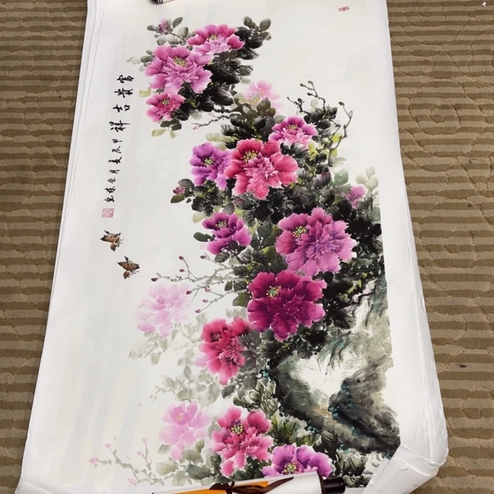 国画花鸟的翅膀是一种