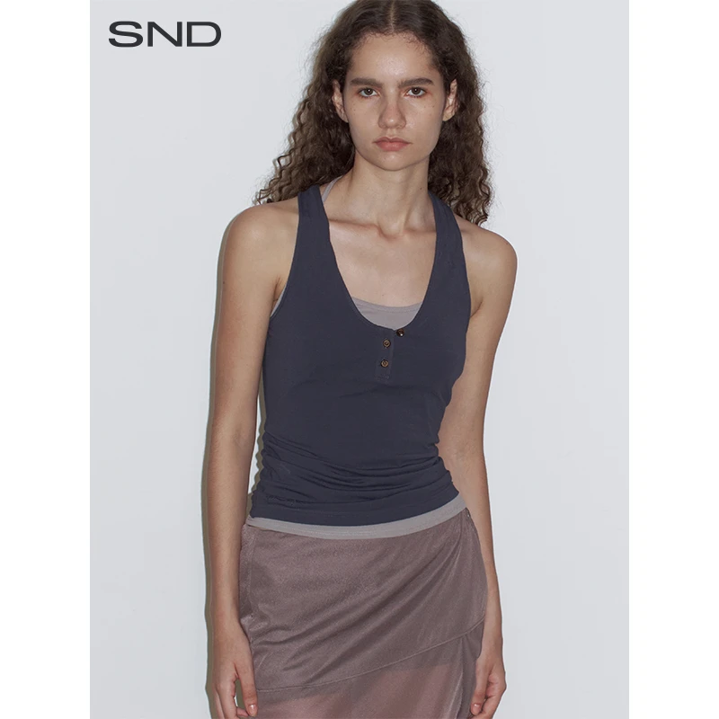 【DEMODEMODE 设计师品牌】SND SS25 系带ZZ挂脖上衣女款