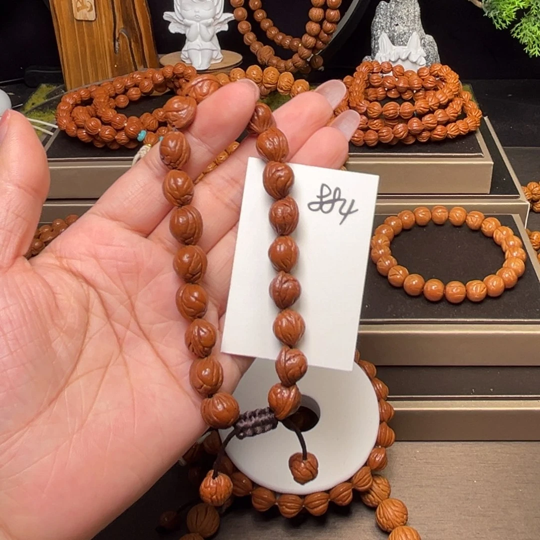 手串桃核小龙纹10精品无修