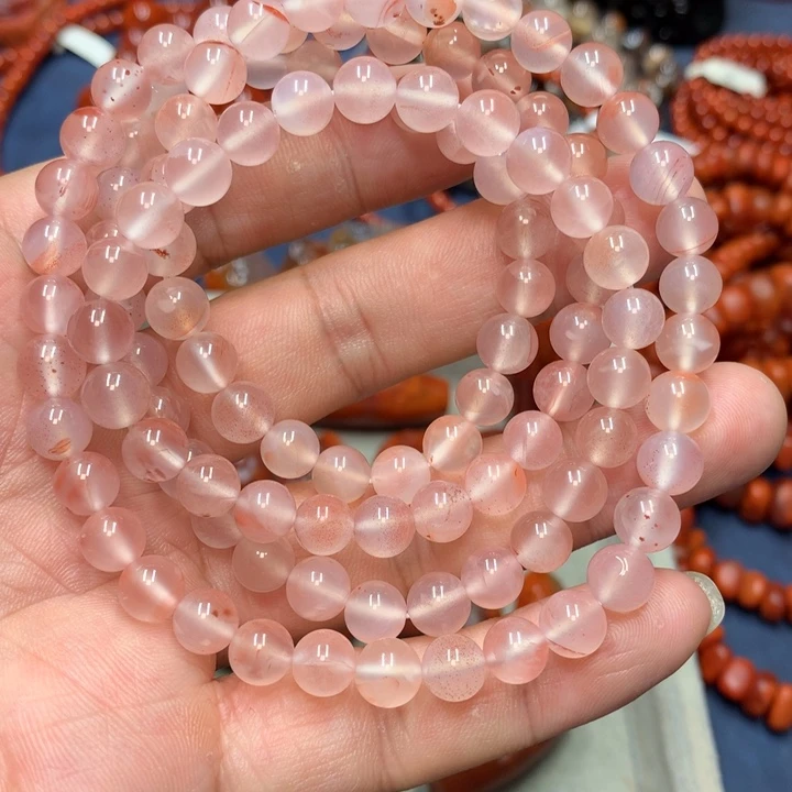 未镶嵌手串南红玛瑙7+m m