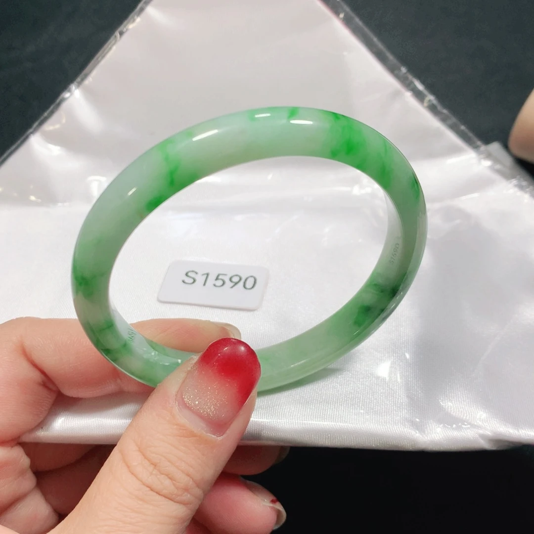 翡翠未镶嵌手镯（贵妃镯）S1590-03