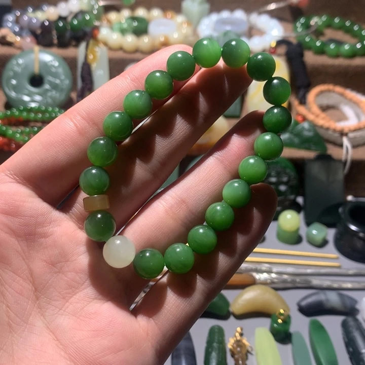 和田玉未镶嵌手链